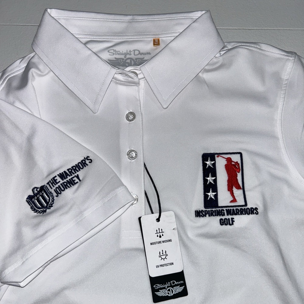 NWT Straight Down‎ Performance Women M Inspiring Women's Golf "Warriors Journey"